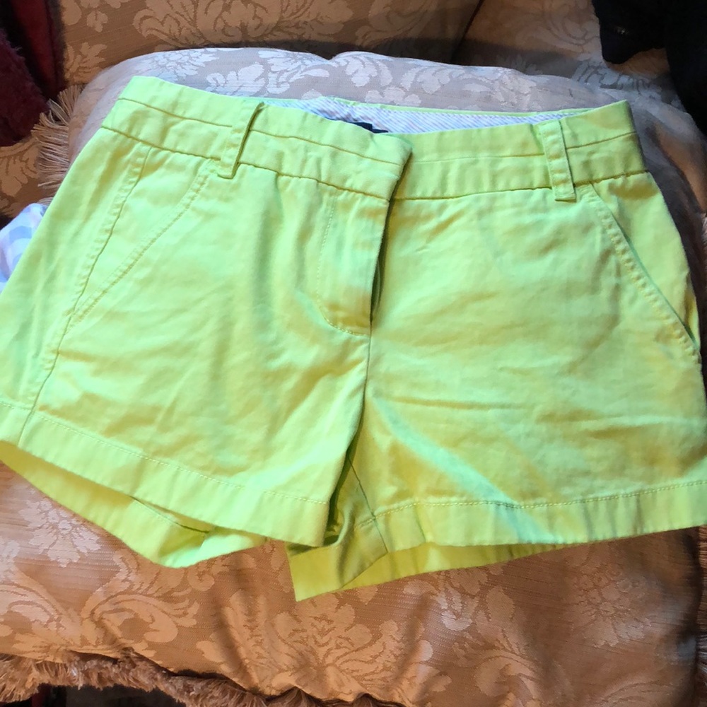 J.crew chino lime green shorts